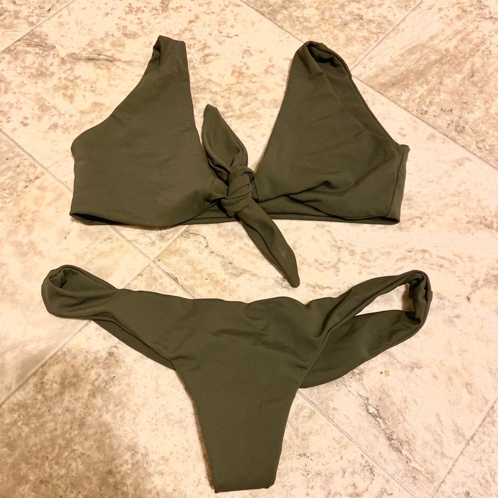Strange bikini - handmade bikini top and bottom